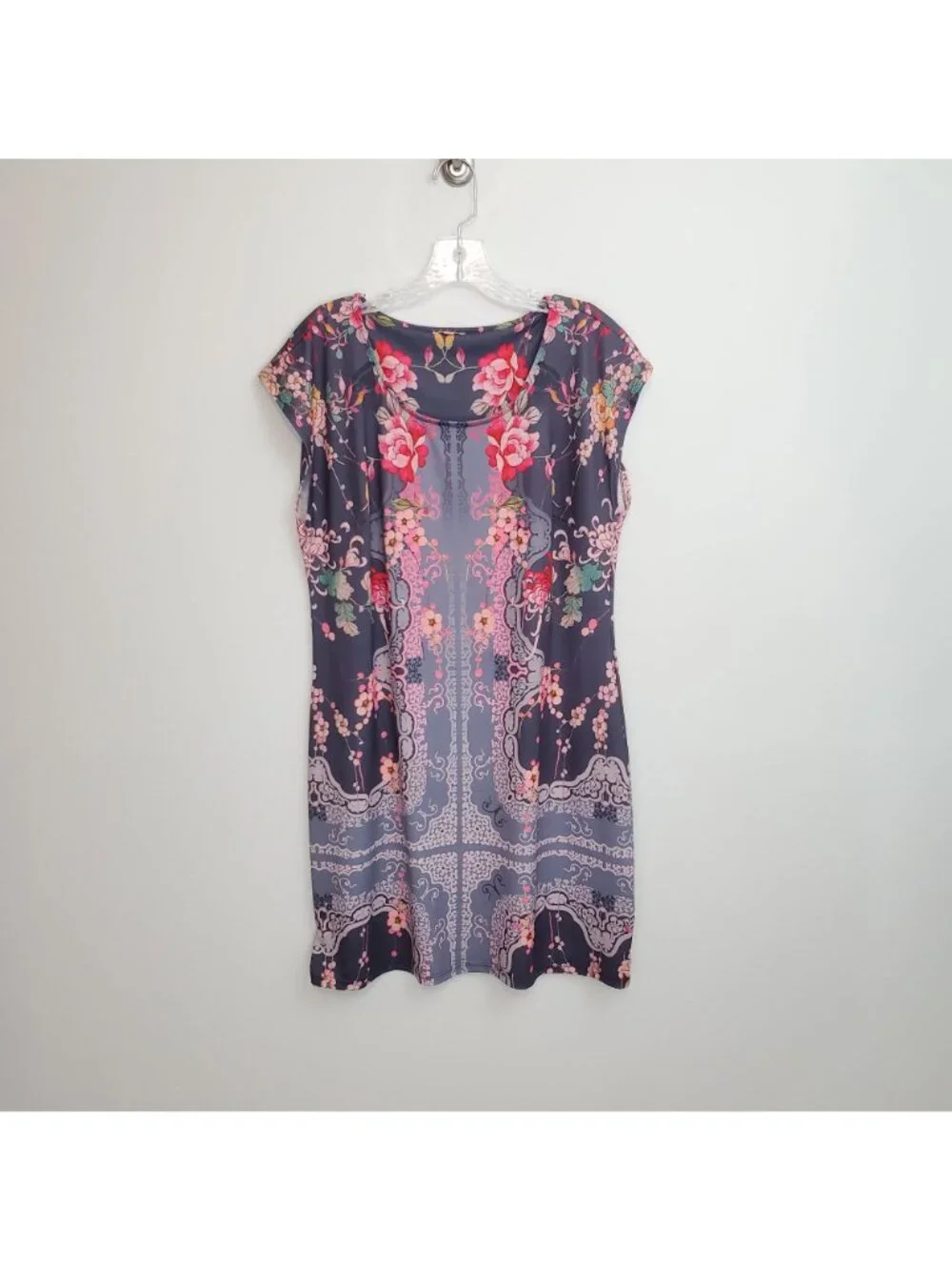 Johnny Was Asbrie dress, periwinkle floral